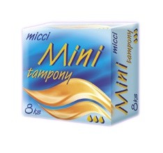 Tampony Mici Mini 8ks Tampony Mici Mini 8ks - Kosmetika Pro ženy Intimní hygiena Tampóny